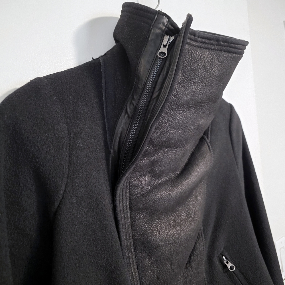 Vince Wool Shearling Jacket Small - image 8